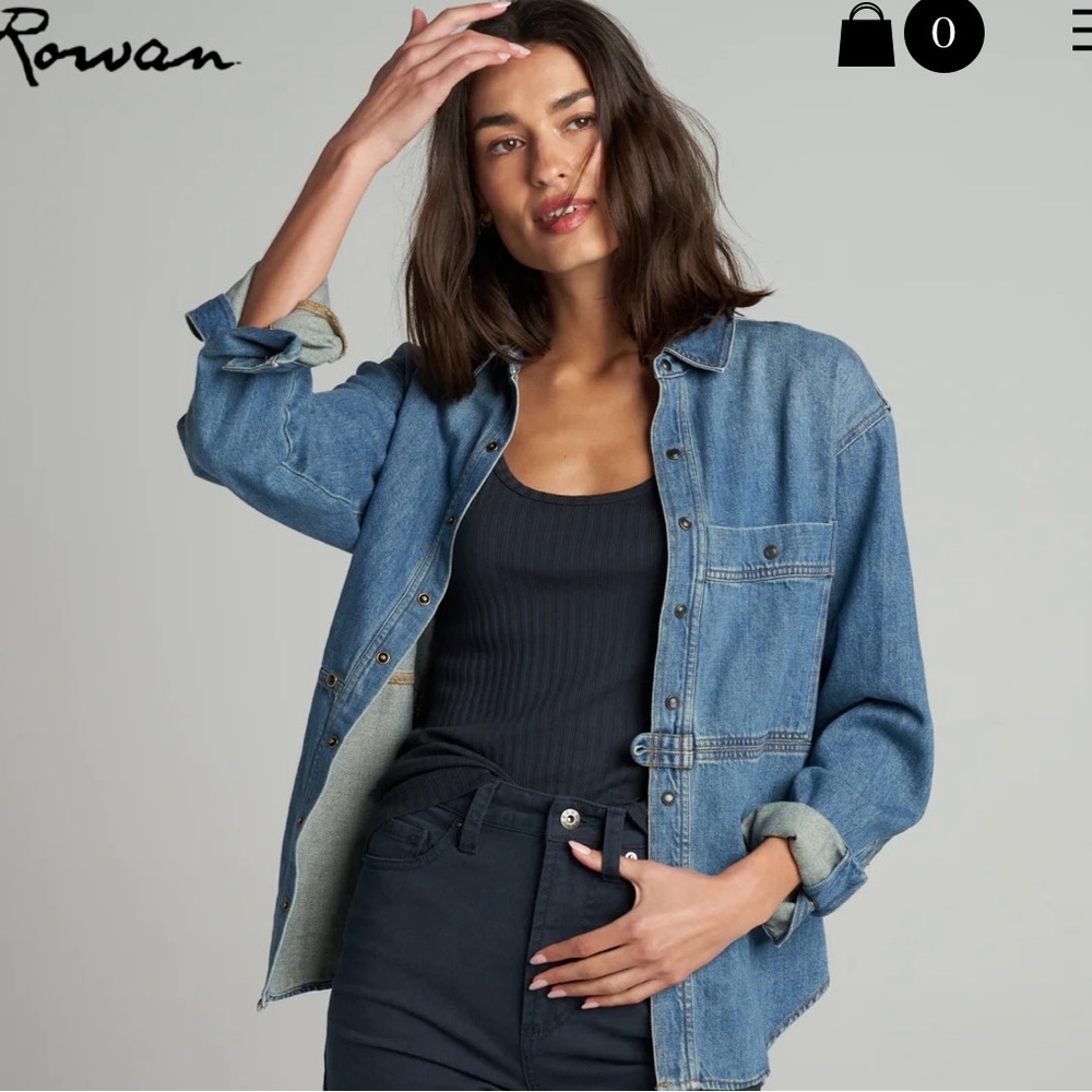 NWT! Sold out! Rowan Celeste denim shirt / jacket. Oversized size small.